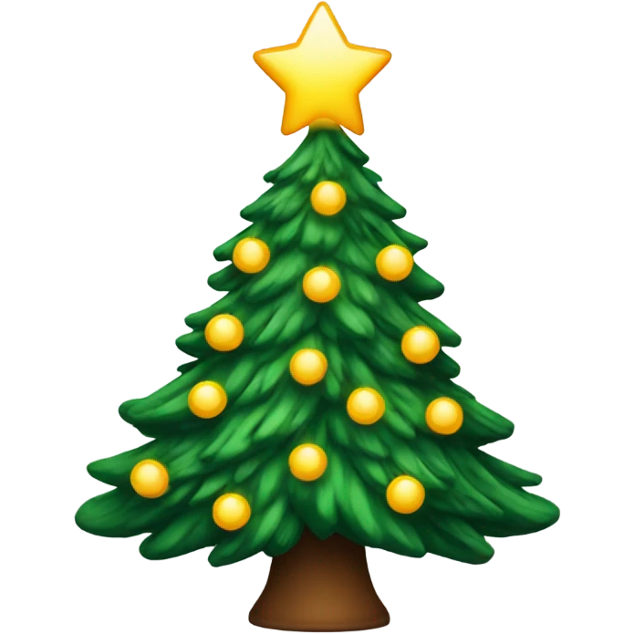 christmas tree with light emoji
