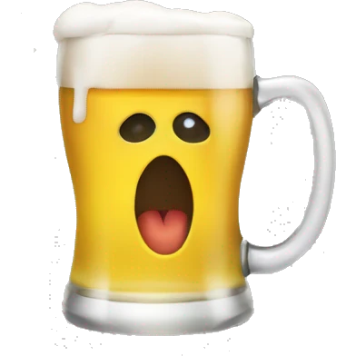 banging a glass of beer emoji
