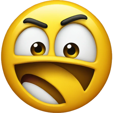 Shocked scared yellow emoji face emoji