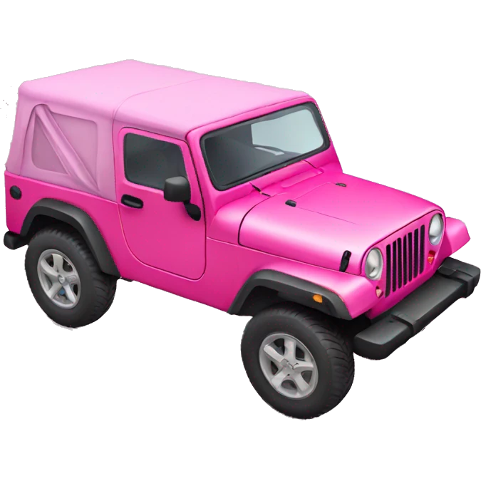 pink jeep emoji