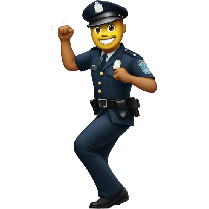 polic officer dancing emoji