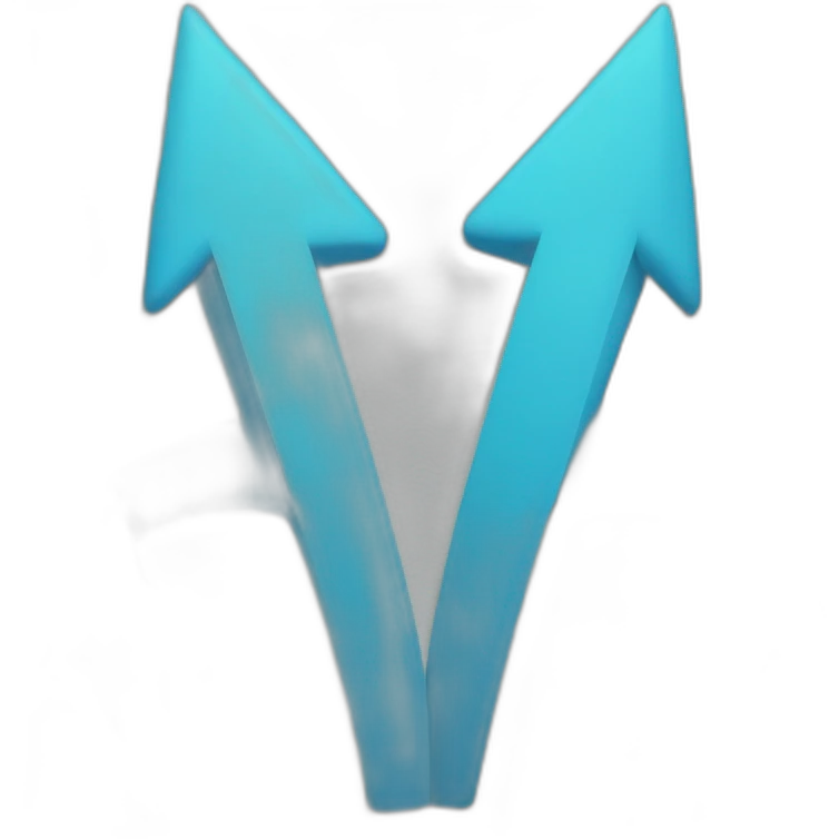 Double blue arrows which points upwards emoji
