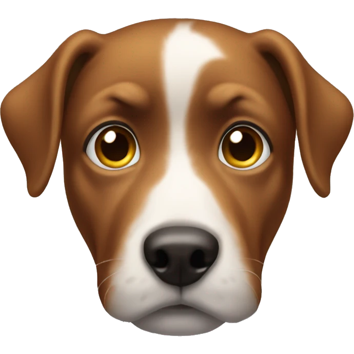 The dog held his forehead emoji