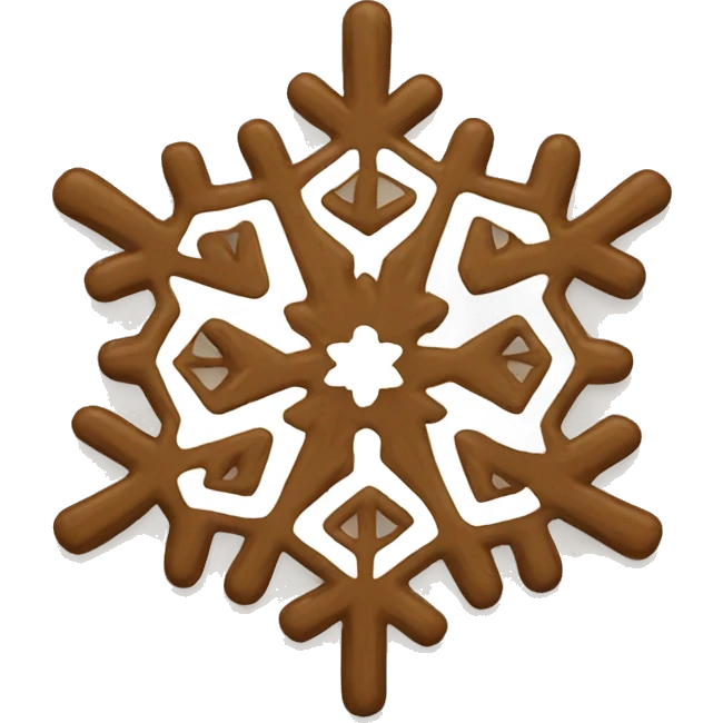 brown snowflake emoji
