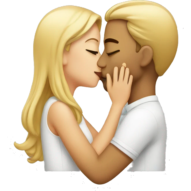 Kissing couple  emoji