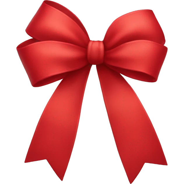 Red bow emoji