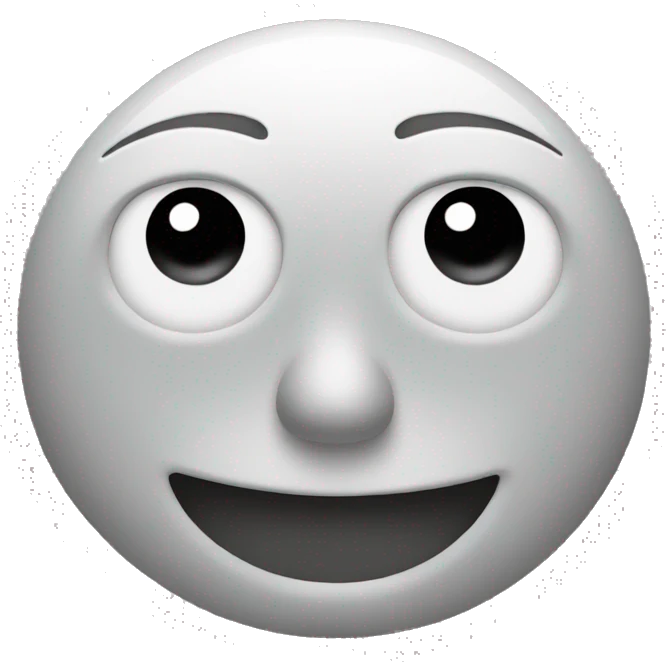 create an emoji of U shape with smile and eye on the top emoji