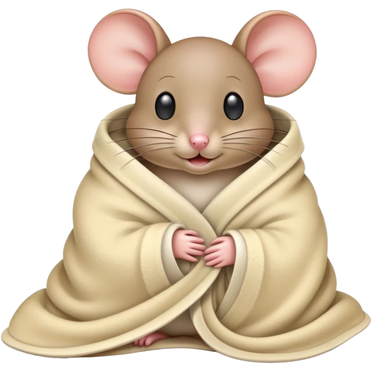 Mouse in blanket  emoji