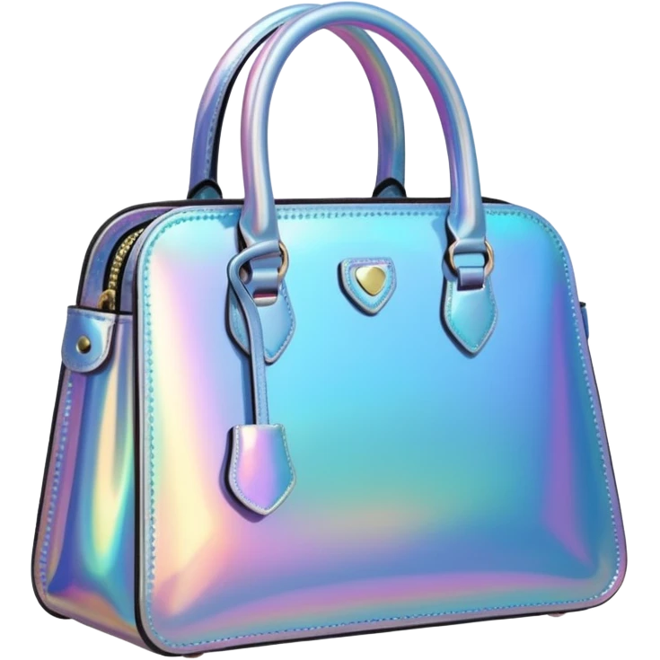 Holographic handbag  emoji