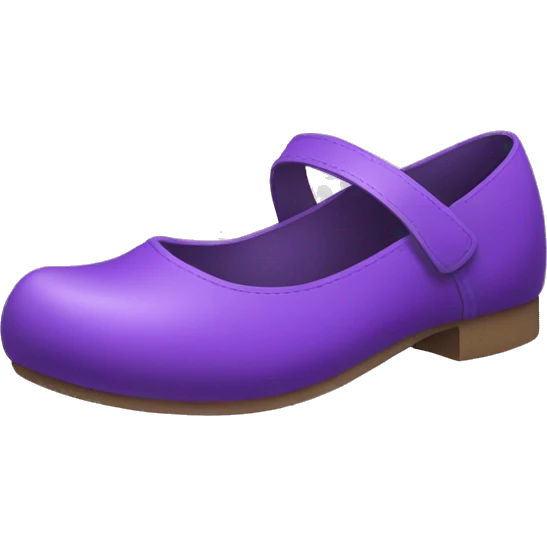purple Flat shoe  emoji
