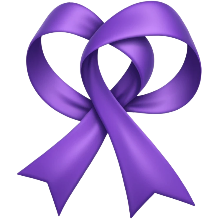 Purple ribbon emoji emoji
