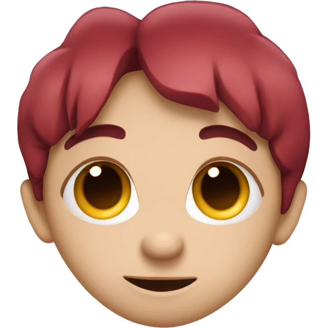 Cute burgungy heart  emoji