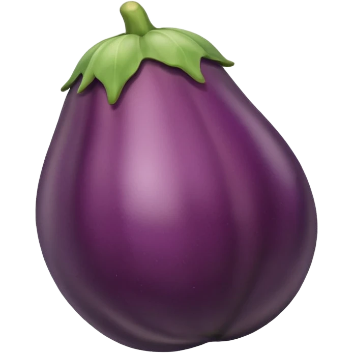 Eggplant in peach emoji
