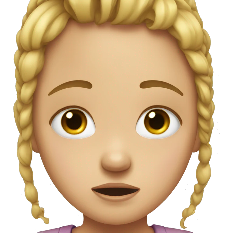 girl crying emoji