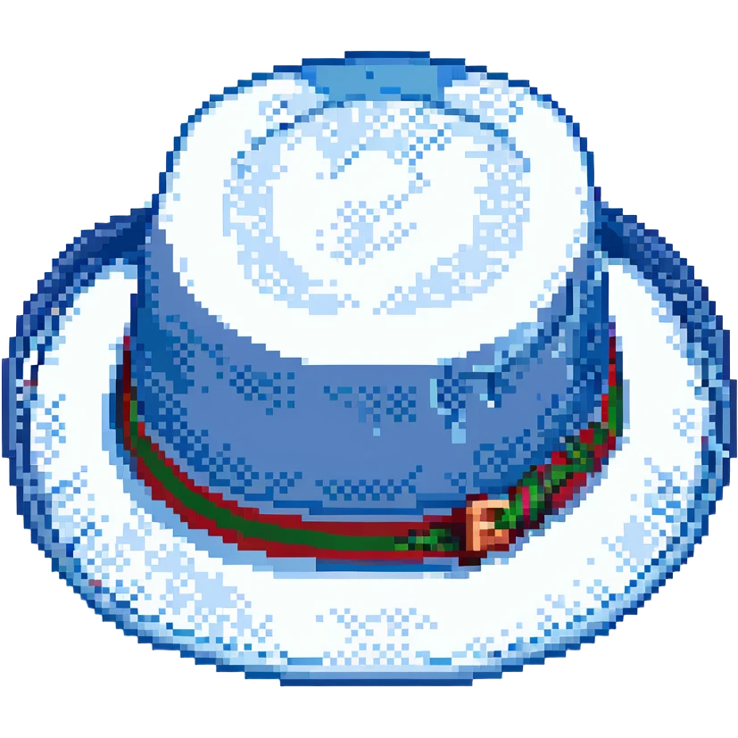 Синяя панамка со шнурком, no background emoji