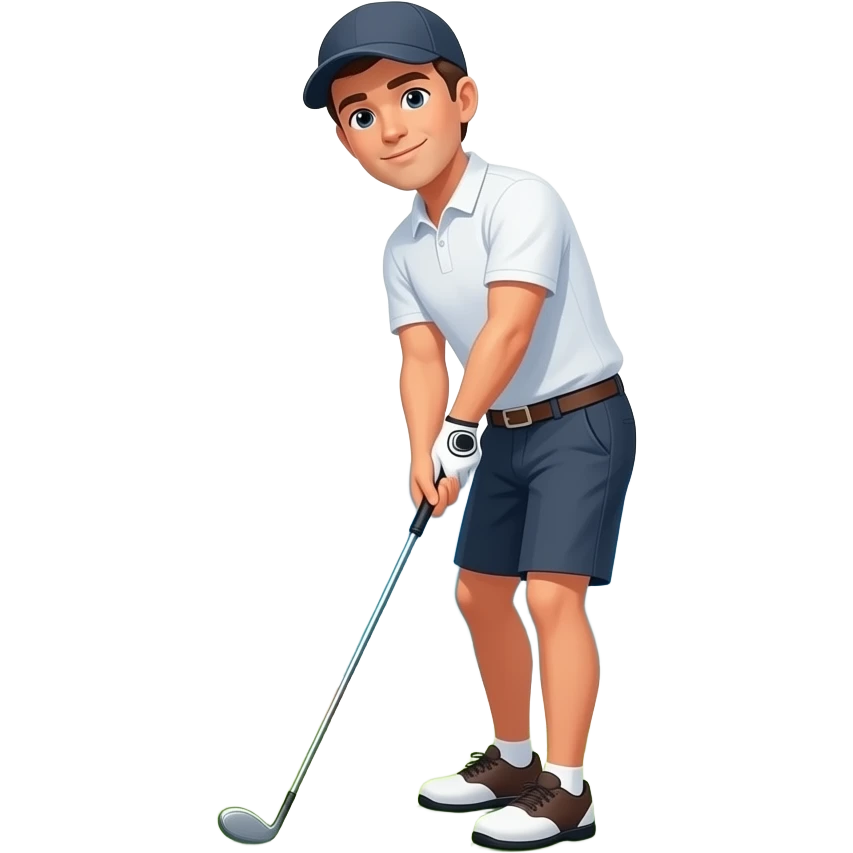 Golfing ocean front emoji