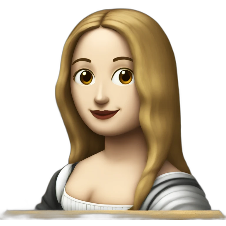 monalisa taking a selfie emoji