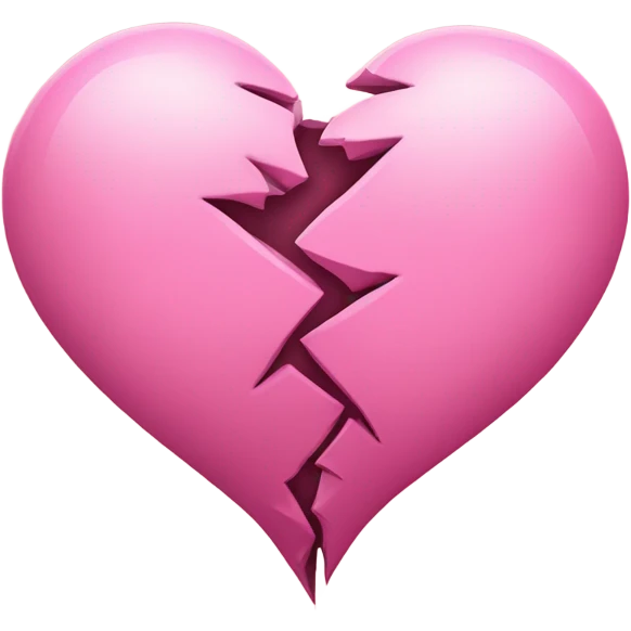 pink broken heart  emoji
