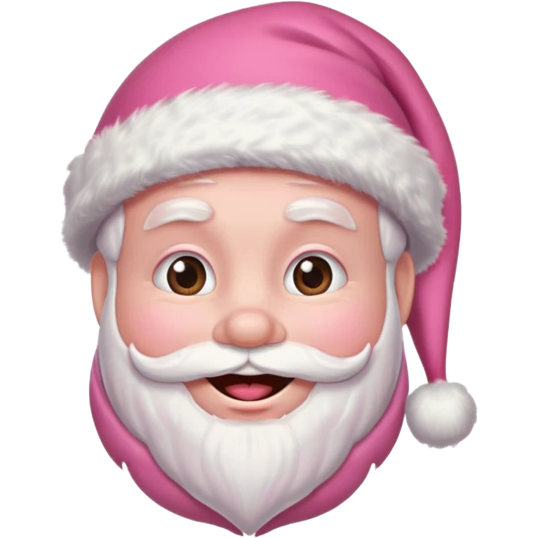 pink santa emoji