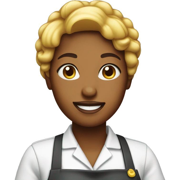 waitress fast food emoji