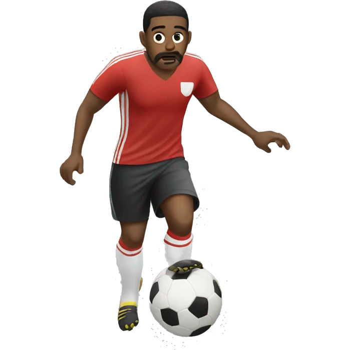 hombre jugando futbol  emoji