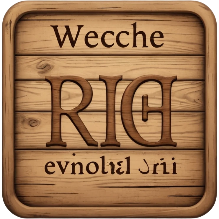 the word "RCH" on a sign emoji