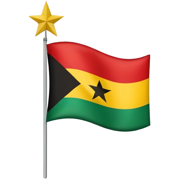 Create flag of Ghana emoji