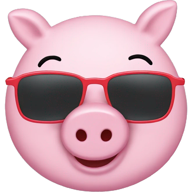 PEPPA pig with sunglasses  emoji
