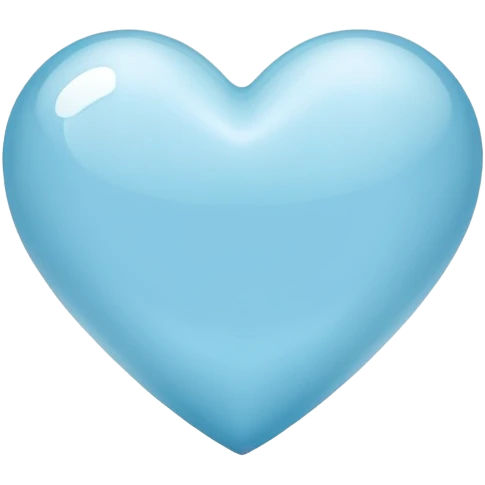 light blue heart emoji