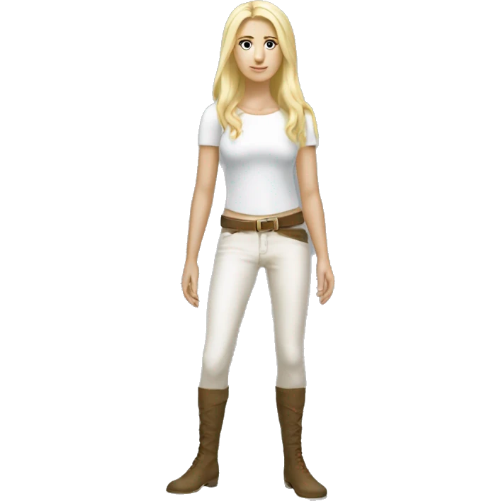female slavic blonde white skinny legend full length  emoji