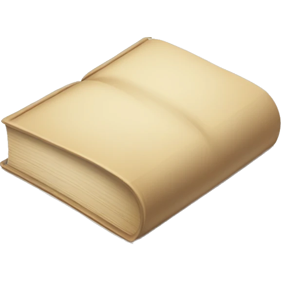 An open, hardcover book, depicted with a beige cover. Commonly used for various content concerning reading, writing, learning, and schooling. emoji