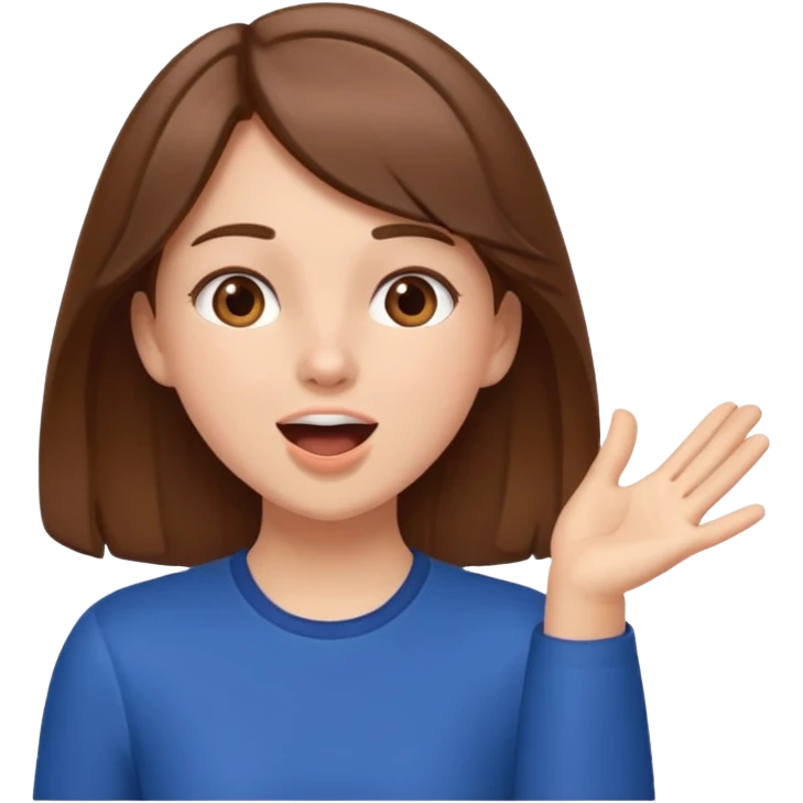 cheering girl whistling and clapping emoji