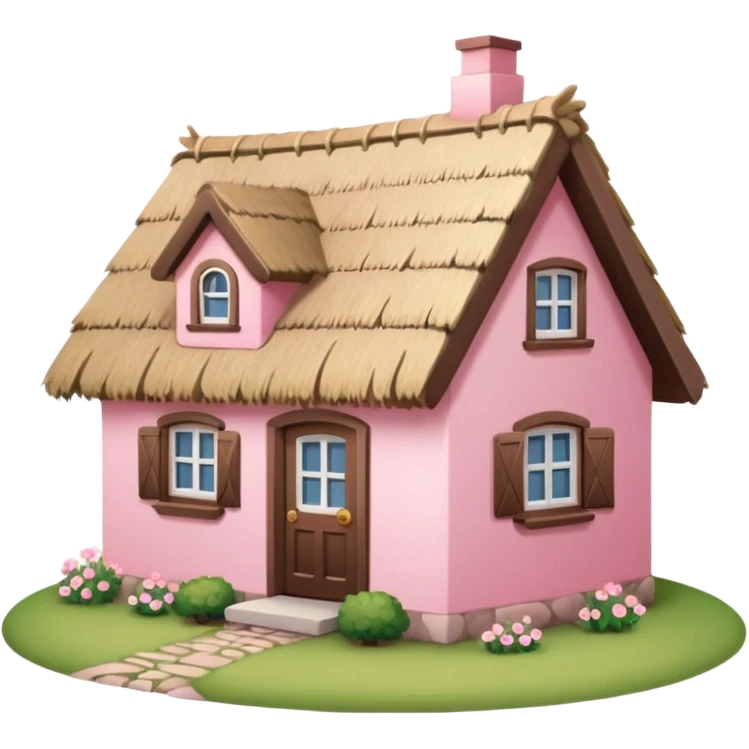 pink cosy house  emoji
