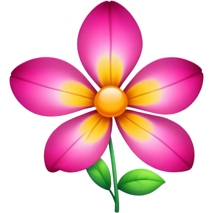 three petals flower emoji