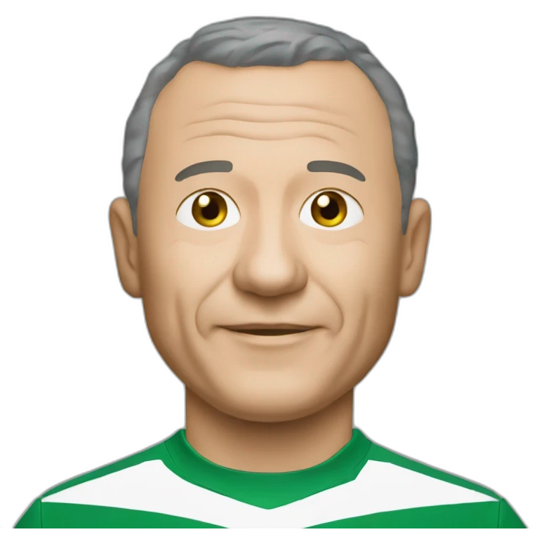 Jean Michel aulas with as saint Étienne shirt emoji