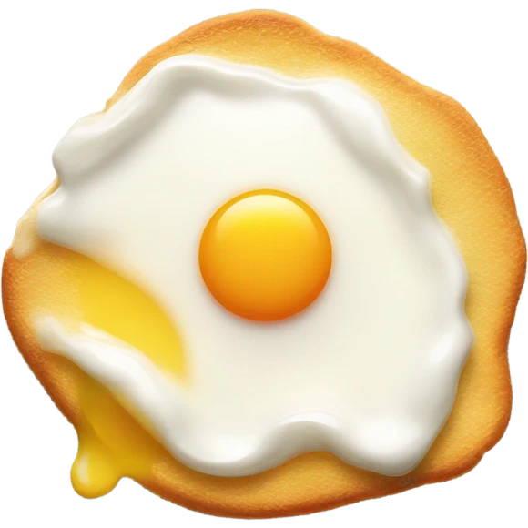A tired fried egg emoji