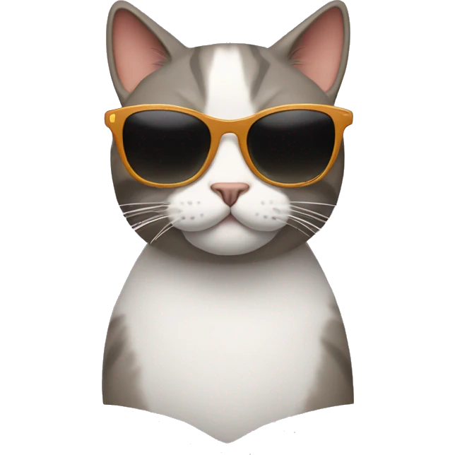 Cat with sunglasses emoji