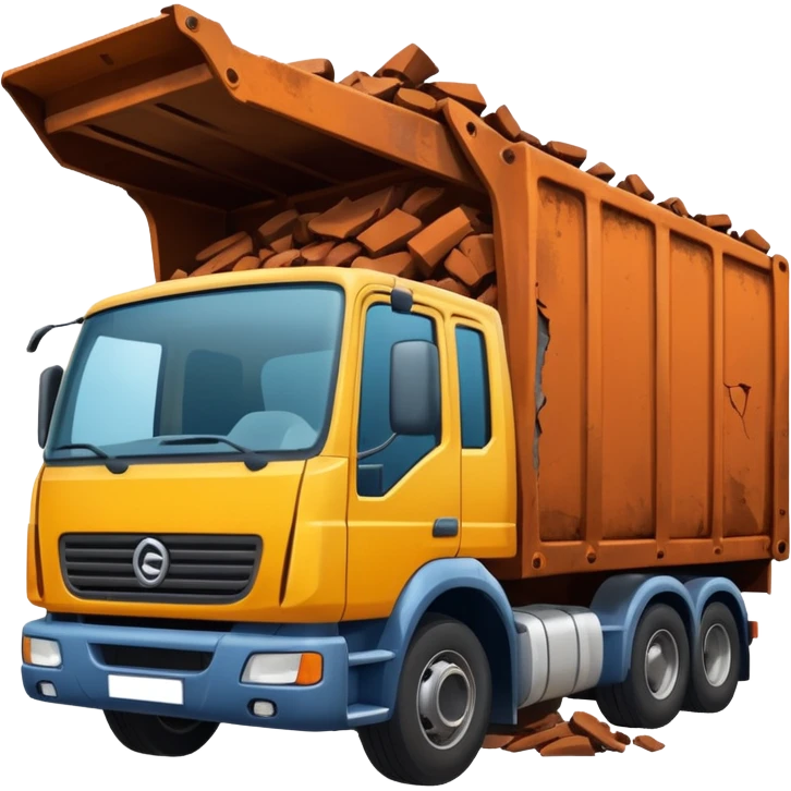 lorry crash into wall emoji