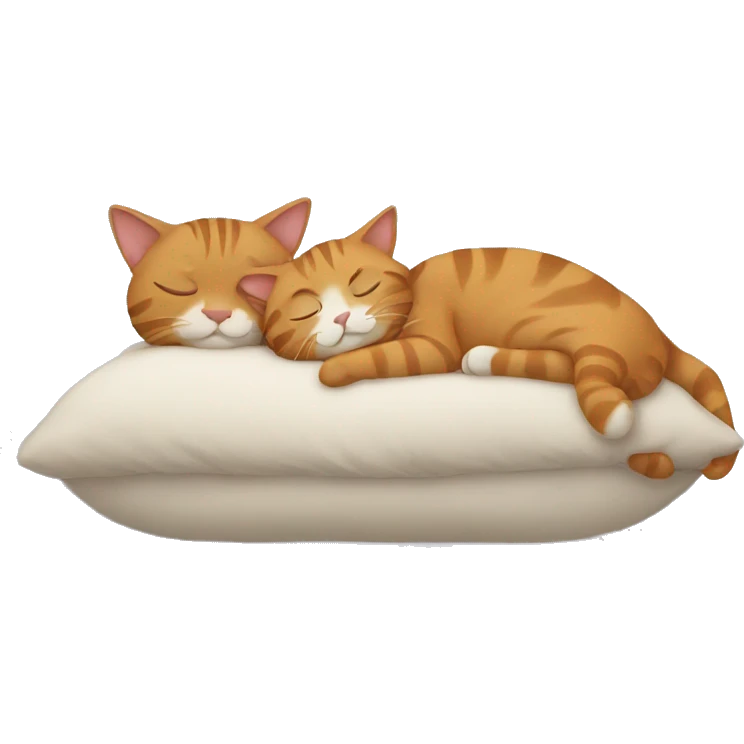 two cats sleeping emoji