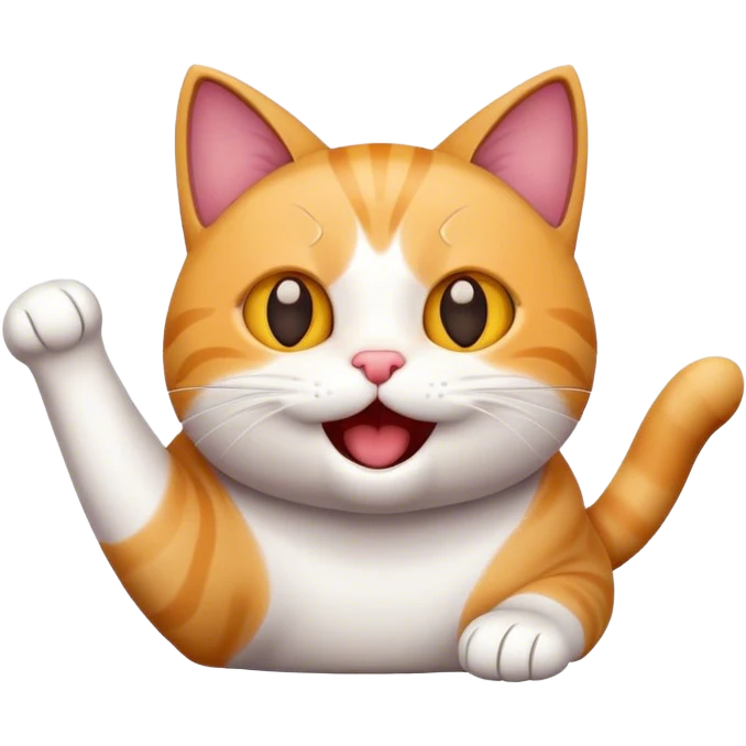 Excited cat emoji