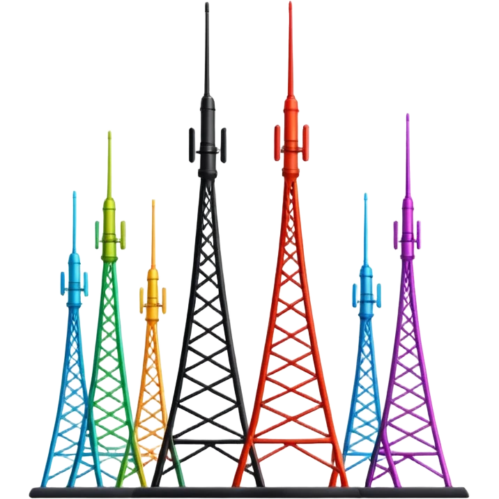 TORRES DE ANTENA ARCO-ÍRIS emoji