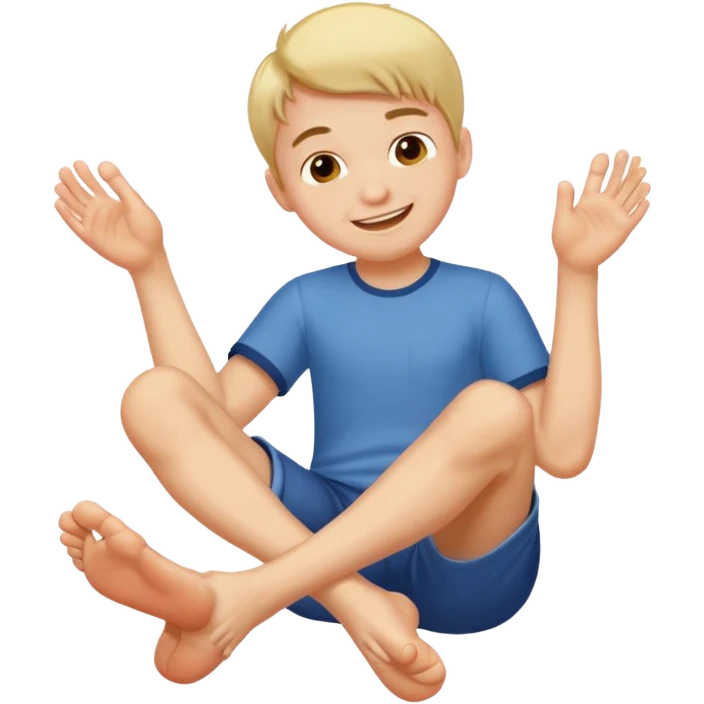 Tickle boy feet emoji