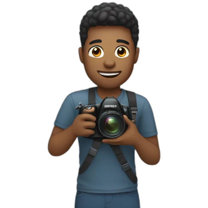 Video creator holding camera emoji
