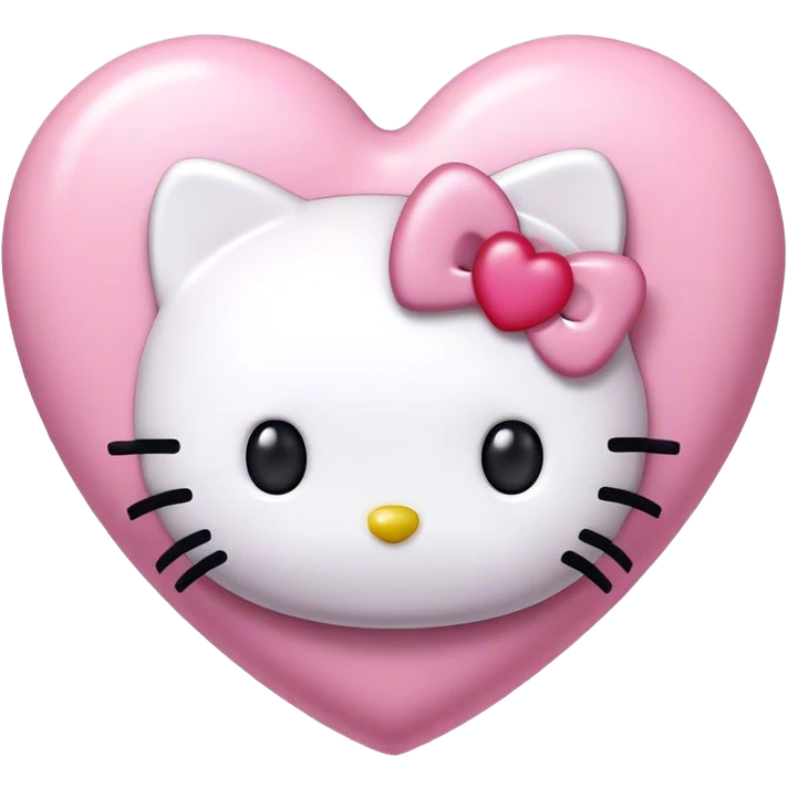 Hello kitty heart  emoji