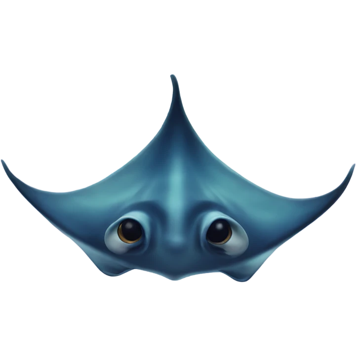 manta ray no eyes emoji
