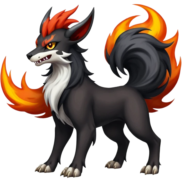 Edgy Houndoom-Mightyena (full body) emoji