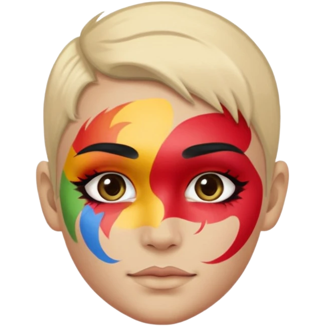 face painting emoji
