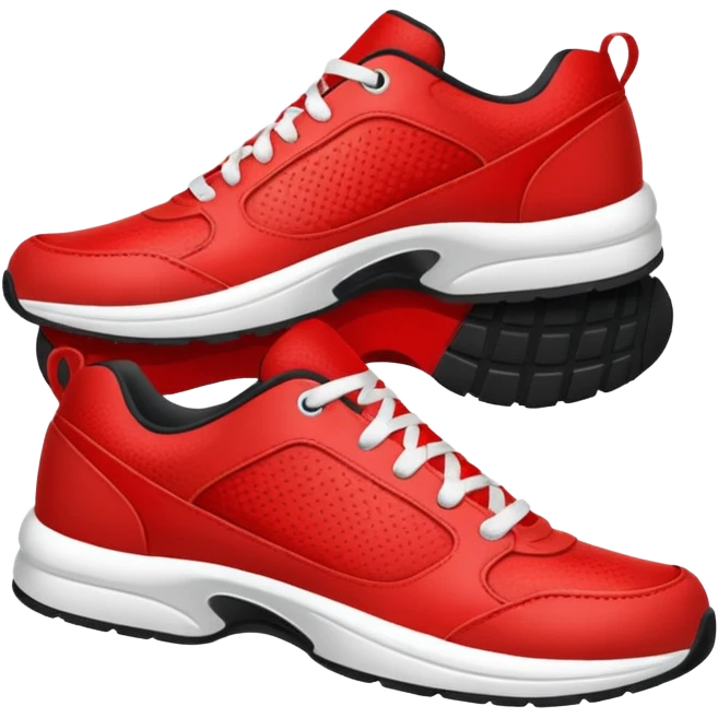 red sport shoe emoji
