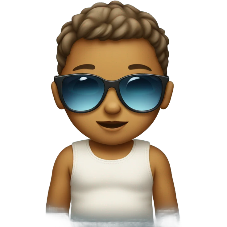 Baby with sunglasses emoji