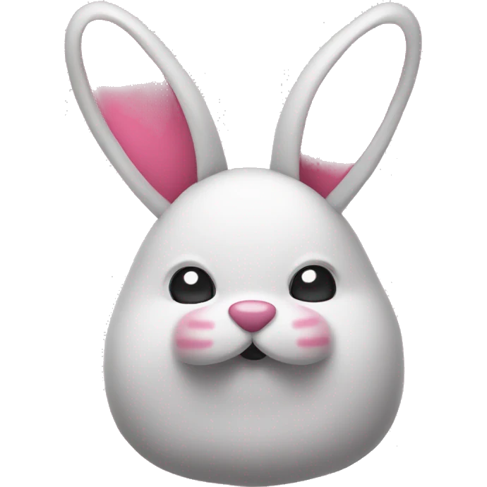 Coneja con lazo rosado emoji